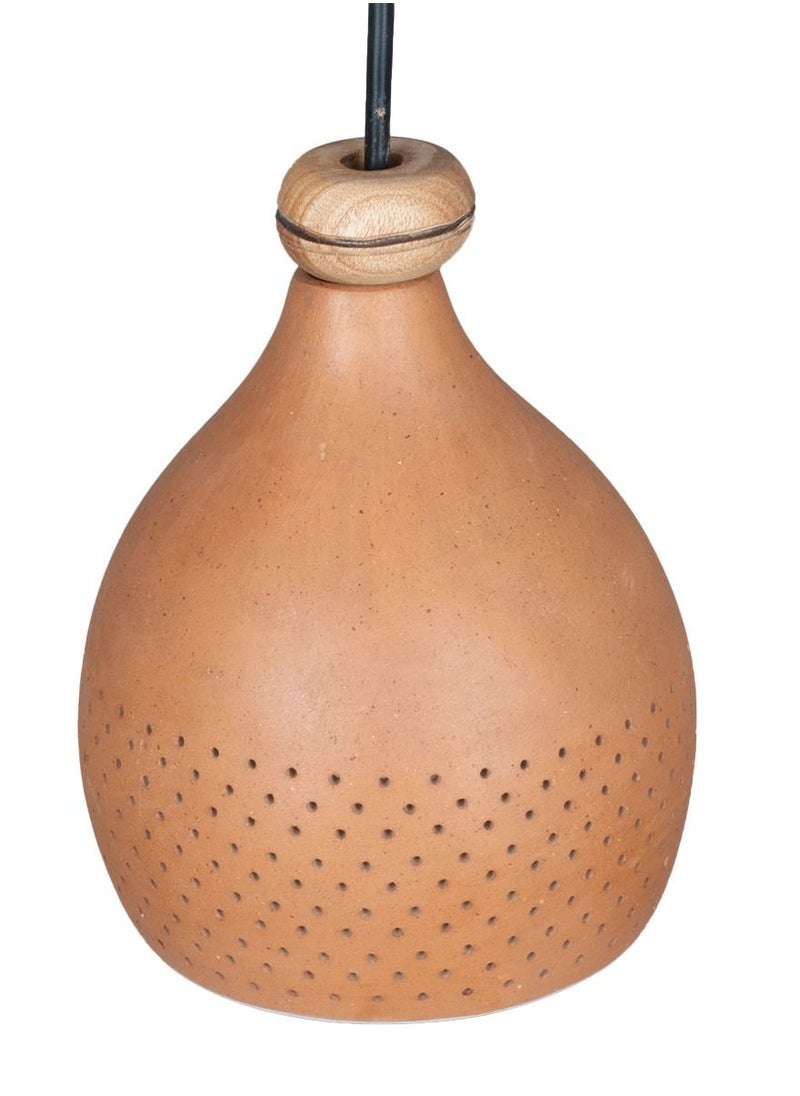 N & H Handcrafted Terracotta Coco M1 Ceiling Light  - Image 4