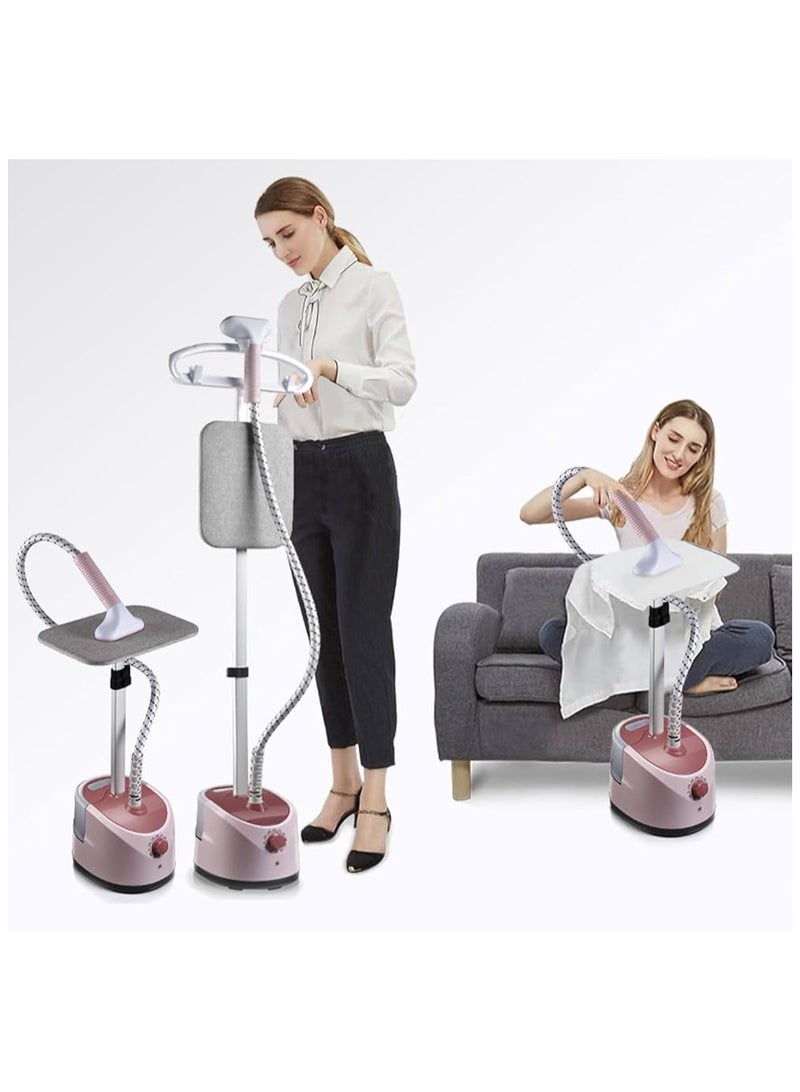 ARNOTEC 2000W Garment Steamer, 11 Iron Modes, 1.7L Large Water Tank, Multi-functional Handheld & Standing Steamer for Home Use, Fast Wrinkle Removal, Smart Temperature Control, 3-Level Adjustable, 180° Flat Ironing - Image 3