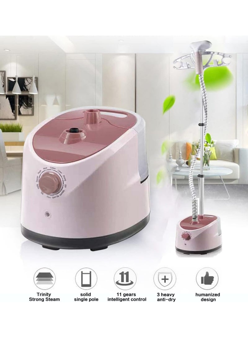 ARNOTEC 2000W Garment Steamer, 11 Iron Modes, 1.7L Large Water Tank, Multi-functional Handheld & Standing Steamer for Home Use, Fast Wrinkle Removal, Smart Temperature Control, 3-Level Adjustable, 180° Flat Ironing - Image 4