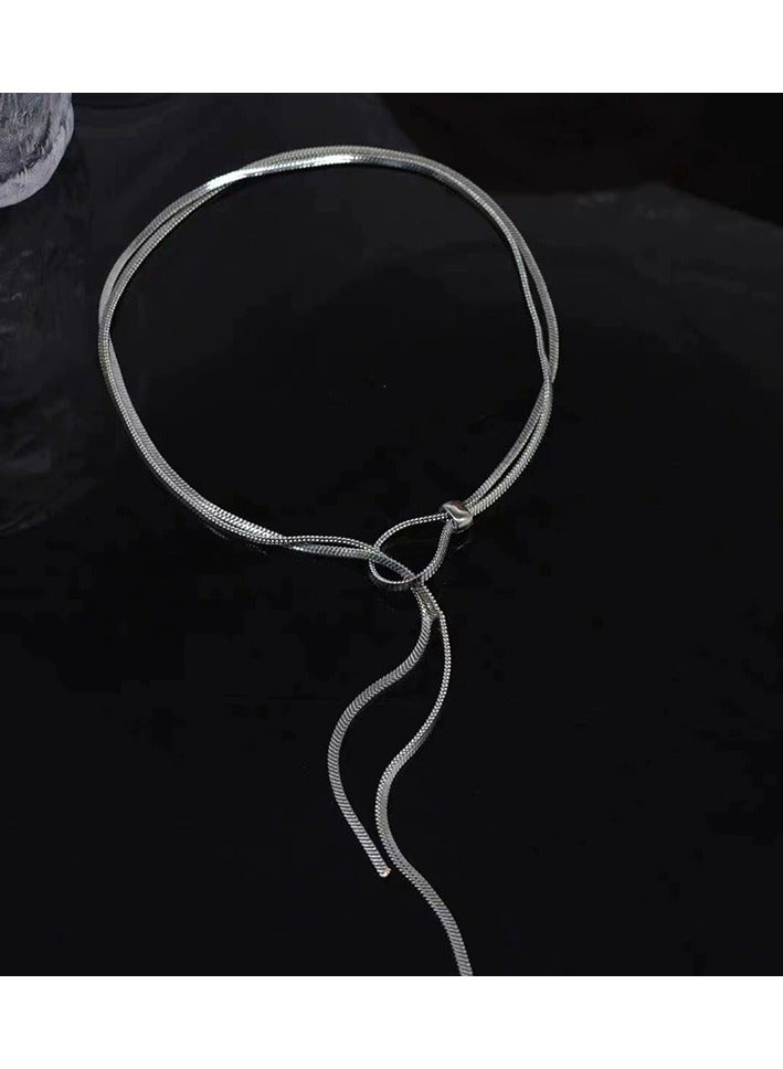 Goolsky Adjustable Minimalist Lariat Necklace for Women – Long Pendant Chain, Chic Cool Style Jewelry - Image 2