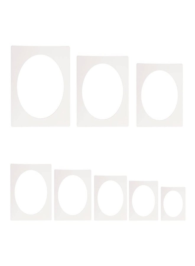 ZTEOFO 8 PCS Large Circle Stencil,Circle Stencils Different Sizes, Circle Template, Circle Template Stencil, Large Circle Stencil, Circle Stencils for Painting, for Painting Template - Image 1