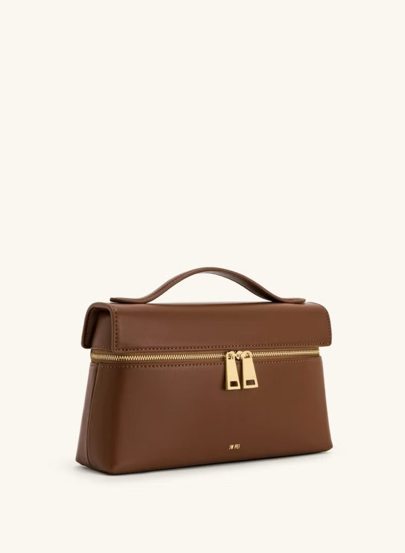 جي دبليو بي حقيبة جاي دبليو بي إي ثيا توت، حقيبة يد أنيقة بعبوة، مثالية للتنقل والأناقة (بني) - Image 2