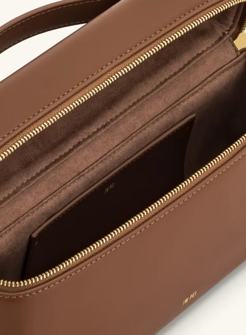 جي دبليو بي حقيبة جاي دبليو بي إي ثيا توت، حقيبة يد أنيقة بعبوة، مثالية للتنقل والأناقة (بني) - Image 3