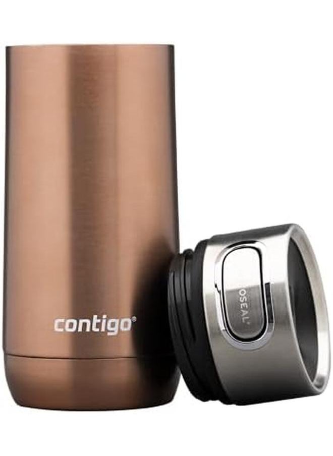 Contigo - Luxe Autoseal Travel Mug Stainless Steel Thermal Vacuum Flask Leakproof Tumbler Dishwasher Safe Coffee Mug With Bpa Free Easy Clean Lid White Zinfandel 360 Ml - Image 1