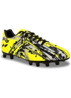 Nivia Storm Football Shoes | 9 UK/ 10 US / 43 EU | PVC Synthetic Leather | TPU sole | Lace-Fastening | Padded Footbed  - Image 1