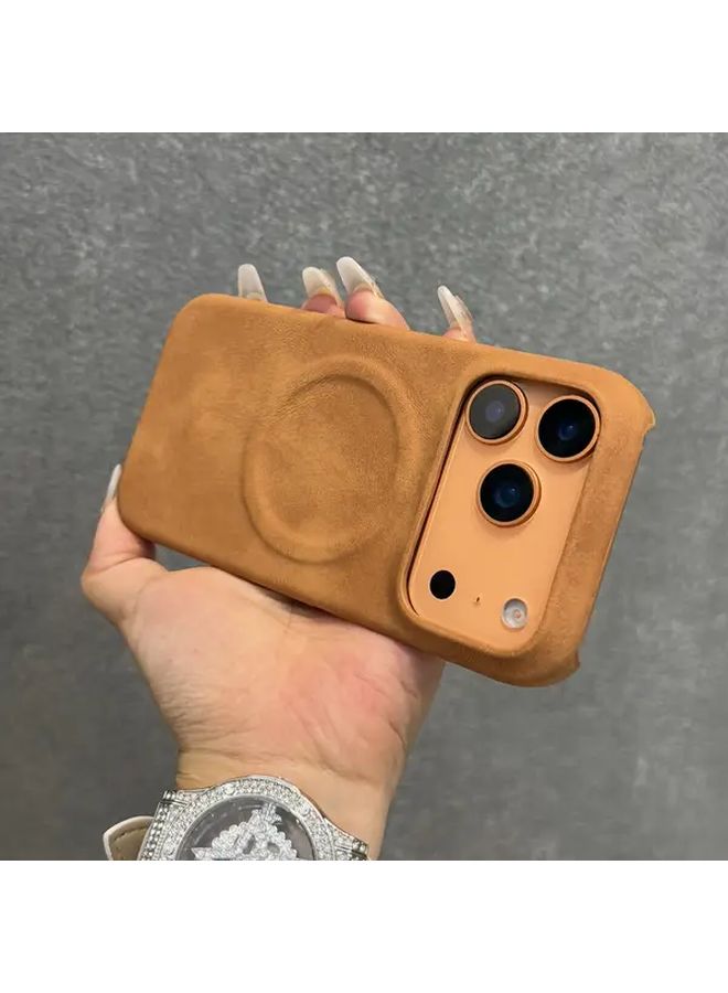 Magnetic Wireless Charging Case For iPhone 17 Pro Black Matte Light Beige Shockproof - Image 3