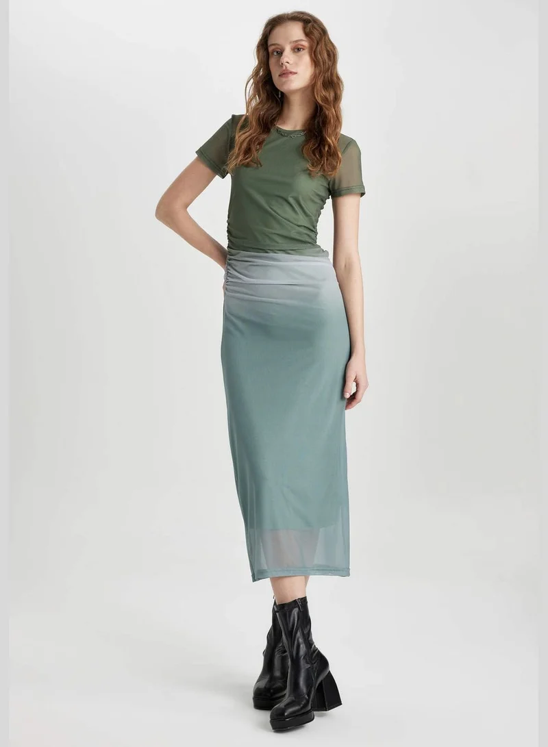 DeFacto Mesh Overlay Dress
