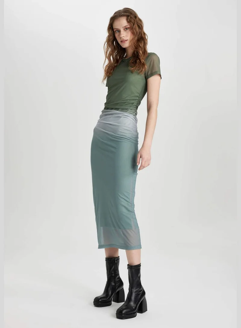 DeFacto Mesh Overlay Dress