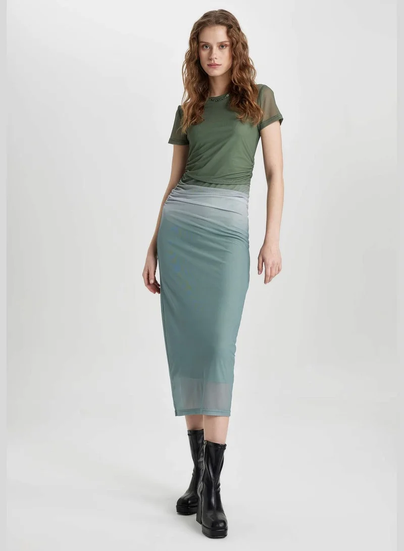 DeFacto Mesh Overlay Dress