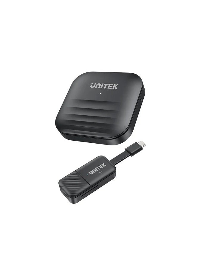 UNITEK USB-C Wireless HDMI Extender Kit Up to 50M,full HD 1080P@60Hz, Works with laptops, smartphones, TV Boxes to HDTVs, projectors and monitors, no WiFi connection required. Support Mirror and Extend Mode. Ideal to Use for Presentation and More,  - Image 1