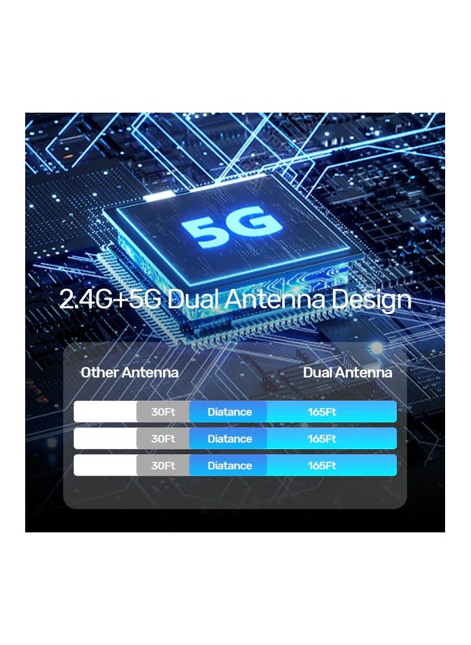 USB-C Wireless HDMI Extender Kit Up to 50M,full HD 1080P@60Hz, Works with laptops, smartphones, TV Boxes to HDTVs, projectors and monitors, no WiFi connection required. Support Mirror and Extend Mode. Ideal to Use for Presentation and More,