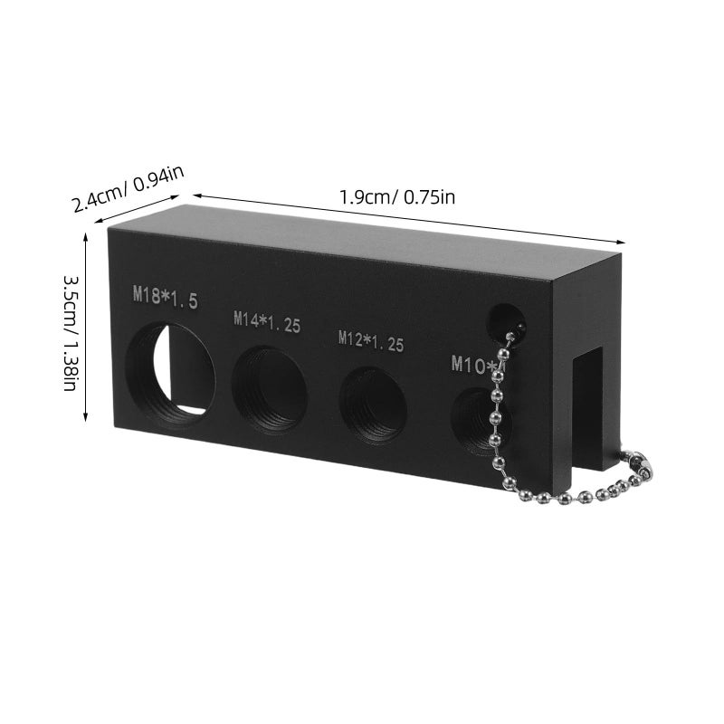 Spark Plug Gap Adjustment Gauge Tool For 10mm 12mm 14mm 18mm Engine Repair Black - Image 3
