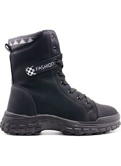 TwinGo Women's Furry Combat Boots 7120 