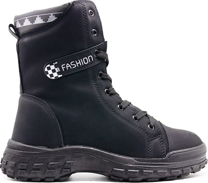 TwinGo Women's Furry Combat Boots 7120 
