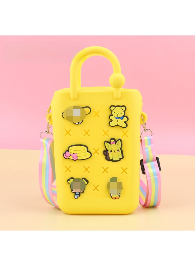 DIY Hole Bag Cute Accessories Summer Beach Vacation Handbag Colorful Hole Bag DIY Beach Bag Jelly Bag-Colors:62--zipper - Image 1