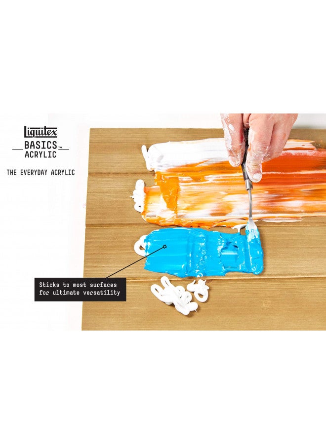 Liquitex BASICS Acrylic Paint, 118ml (4-oz) Tube, Cadmium Red Deep Hue - Image 4