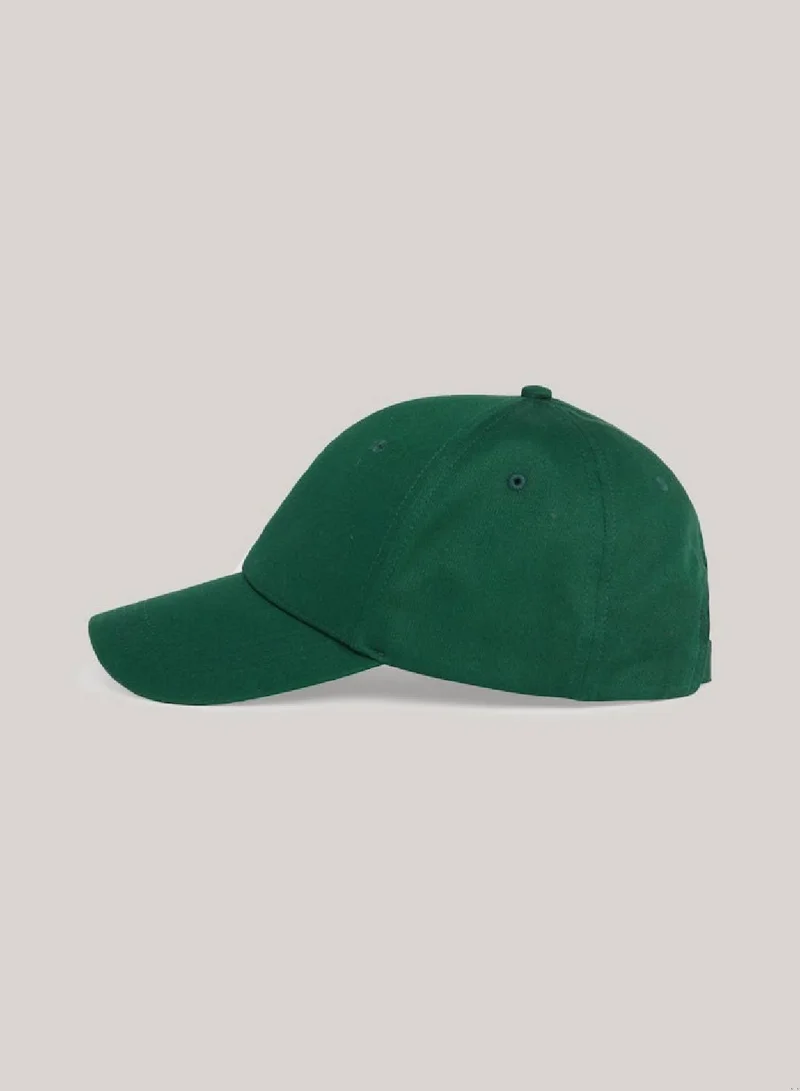 TOMMY HILFIGER Men's Six-Panel Flag Embroidery Cap -  Pure organic cotton, Green