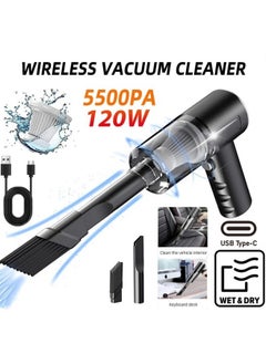 FPC Mini Blowing and Suction Integrated Portable Wireless Handheld Car Vacuum Cleaner  - Image 1