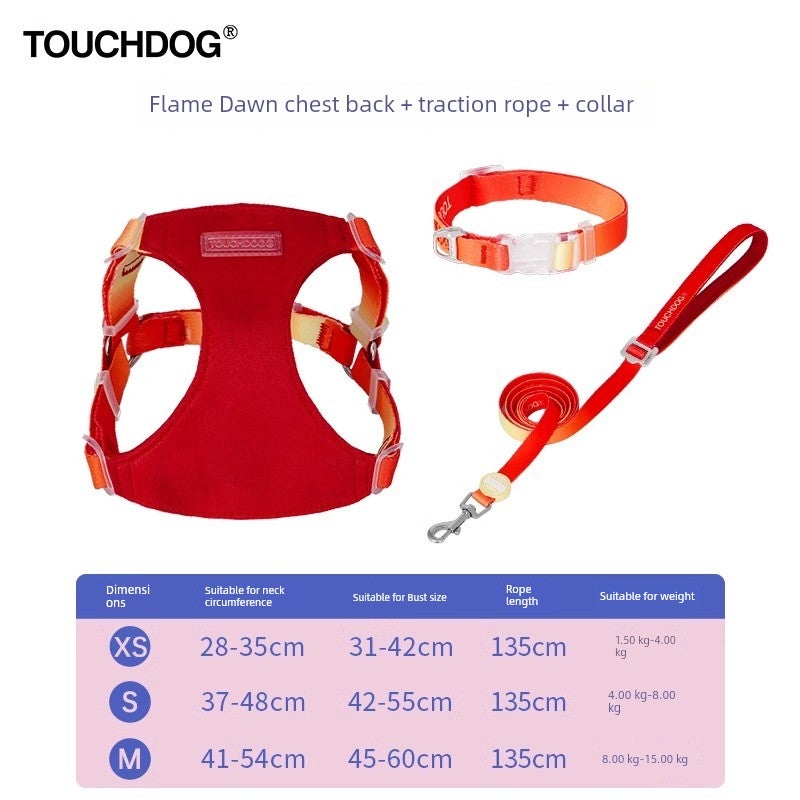 Touchdog it it puppy leash phantom vest style walking leash small dog teddy pet chest carrier - Image 5