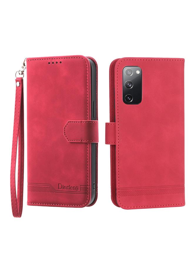 اس-توب جراب لهاتف Samsung Galaxy S20 FE Dierfeng Dream Line TPU + جراب هاتف من جلد البولي يوريثان - Image 1