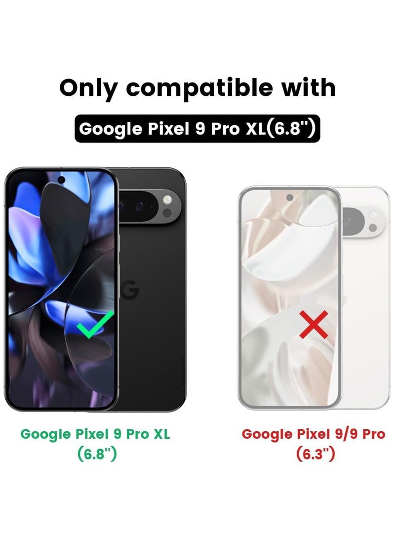 For Google Pixel 9 Pro XL Case, Camera Lens Protection Slide Cover, TPU+PC Shockproof Bumper Back Cover, Anti-Fingerprint Mobile Phone Case, Slim Fit Protective Casing - Image 2