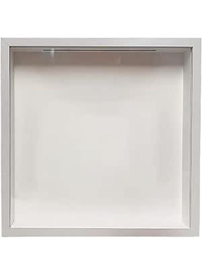 White Wooden Frame Shadow Box Display Case For Tickets And Postcards 20 Cm - Image 1