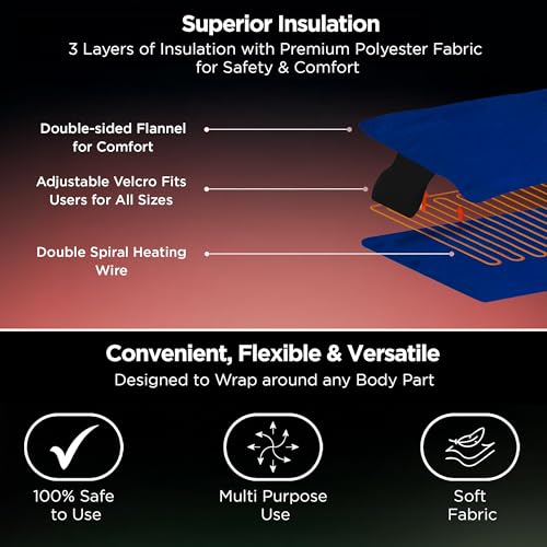 Dr Trust USA Orthopedic Electric Heating Pad with Temperature Controller I Heat Belt For Pain Relief, Lower Back Pain, Period Cramps, Lumbar, Shoulder & Knee-346 - Image 5