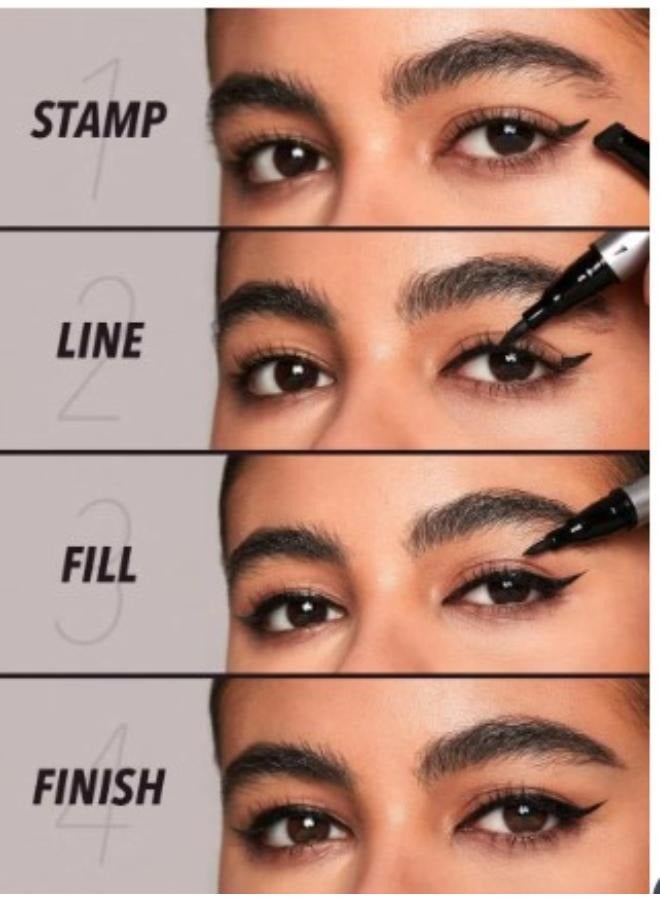 شيجلام SHEGLAM Dual Waterproof Eyeliner - Black Wing It Black - Image 2