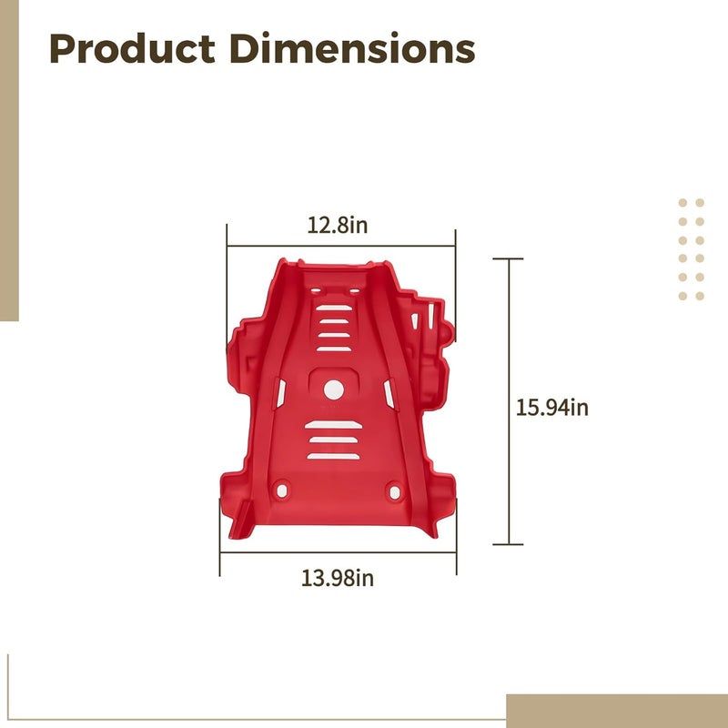 Global flexible sizing options Crf300L Motorcycle Skid Plate, Hard Plastic Engine Protector, Easy Mount, Lightweight, Red Defect free upgraded substance Multi-market varied design options Cost saving design picks Ready post purchase fulfill Easy handling optimized design Varied available picks All storage space compatible Classic modern blend design Systematic nationwide ship Ready order processing Integrated practical design Gulf user preference oriented build Hardness boosted processed substance Local available supply Flexible varied design Anti topple design Post-order arranged dispatch Multi-budget available picks Multi-purpose fine material Flexible trendy construction Indoor outdoor all-purpose fit Low dust buildup Oil resistant In-house warehouse packing - Image 2