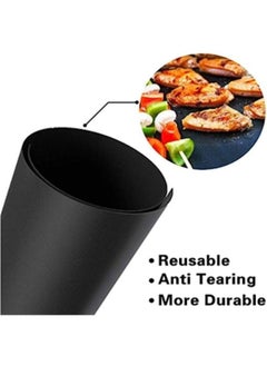 Generic Black non-stick grill mat - size 33 x 40 cm  - Image 5