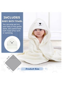 Foldable Baby Bathtub with Thermometer, Soft Float Pad & Hooded Towel – Portable Infant Bath Tub for Newborn to Toddler (0-36M), Space-Saving Design with Drainage, Ideal for Travel & Home Use - pzsku/Z35D3C20A8A8011448509Z/45/_/1728871026/81fb35ca-b4d6-431d-86bf-0a202dca252a