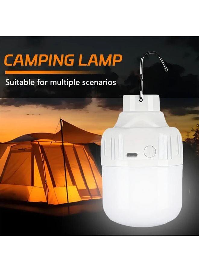 2pcs Mini Tent Night Lamp With Hook USB Rechargeable Portable Hanging Bulb Light - Image 3