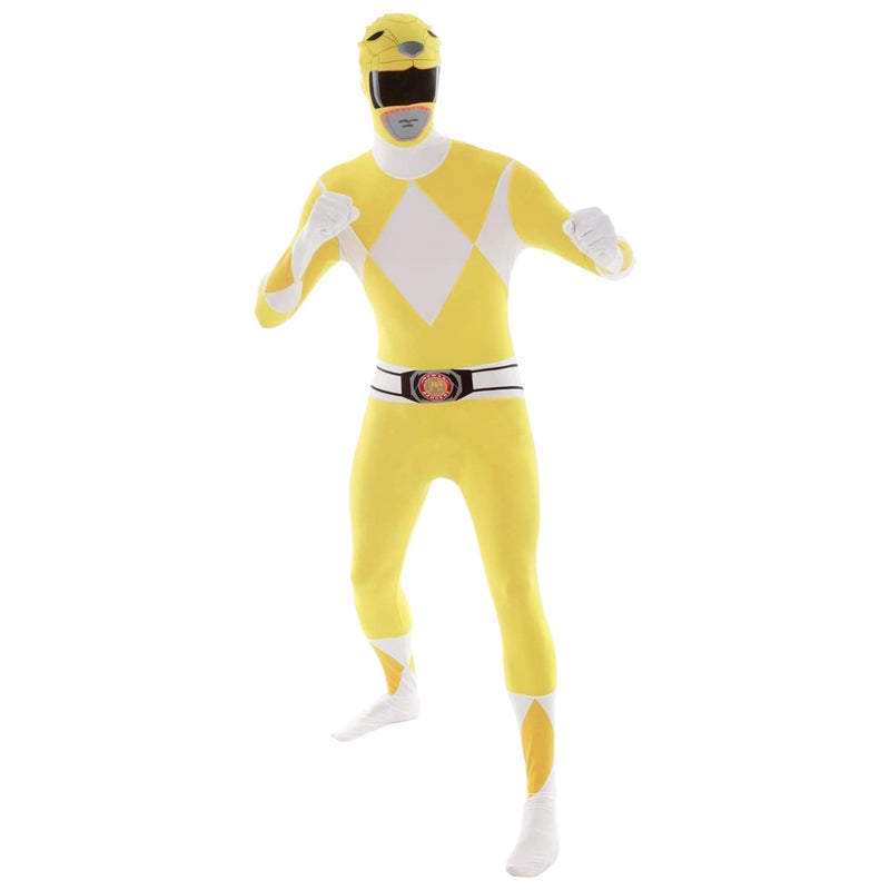 Morphsuits Men's Power Rangers Morphsuit Adult Sized Costume, Yellow, L UK - Image 1