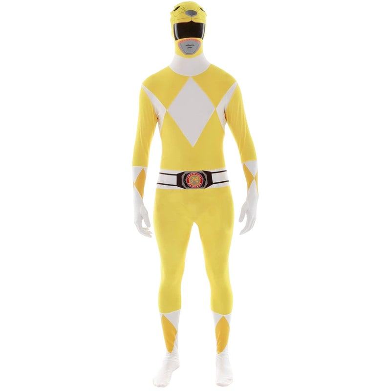 Morphsuits Men's Power Rangers Morphsuit Adult Sized Costume, Yellow, L UK - Image 2