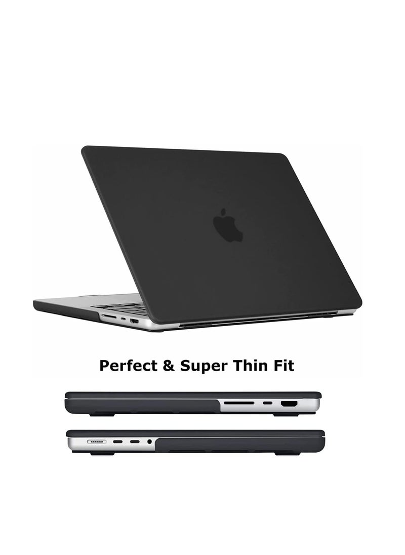 Generic For MacBook Air 13.6 Inch Case 2022 --2025 Release A2681 M2/ A3113 M3 /A3240 M4, Frosted Matte Hard Shell Cover with Keyboard Cover & Screen Film for MacBook Air 13.6", Frosted Black  - Image 5