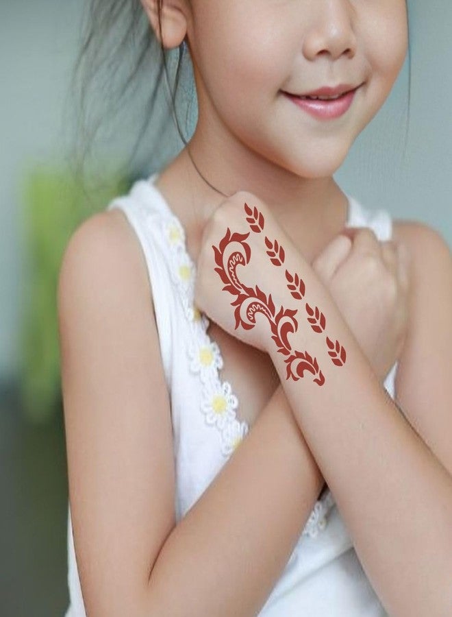 Komstec Easy to Use Mehndi Stencil Sticker Set with High-Quality Skin-Safe Adhesive - Image 3