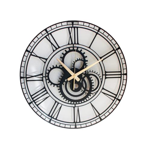 AVVIC MART Stylish Metal Analog Wall Clock for Living Room, Bedroom, Office, Kitchen, Home and Hall | Antique Fancy Big Size Modern Wall Watch for Home Decor (DA-190, 40CM) - Image 3