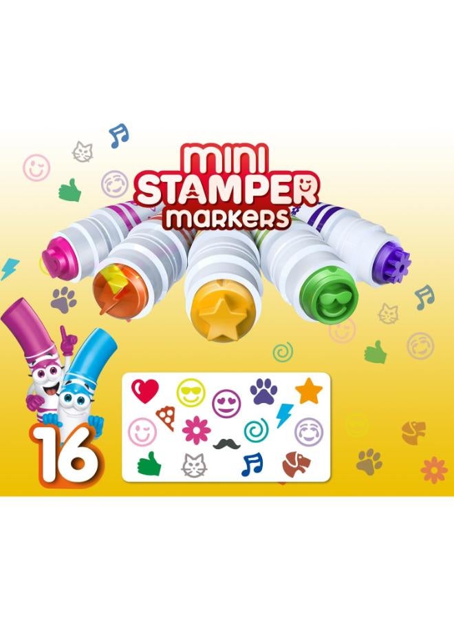 Crayola Set of mini felt-tip pens Markers with washable stamps x 16 pcs - Image 4