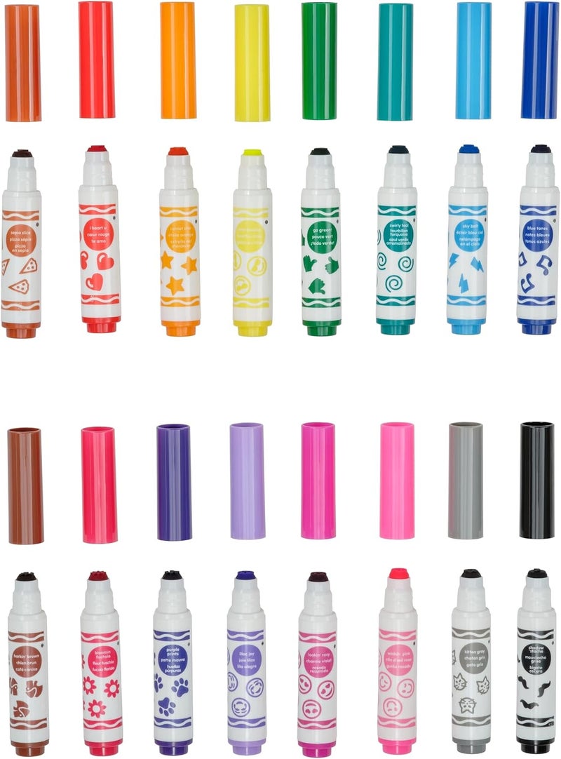 Crayola Set of mini felt-tip pens Markers with washable stamps x 16 pcs - Image 5