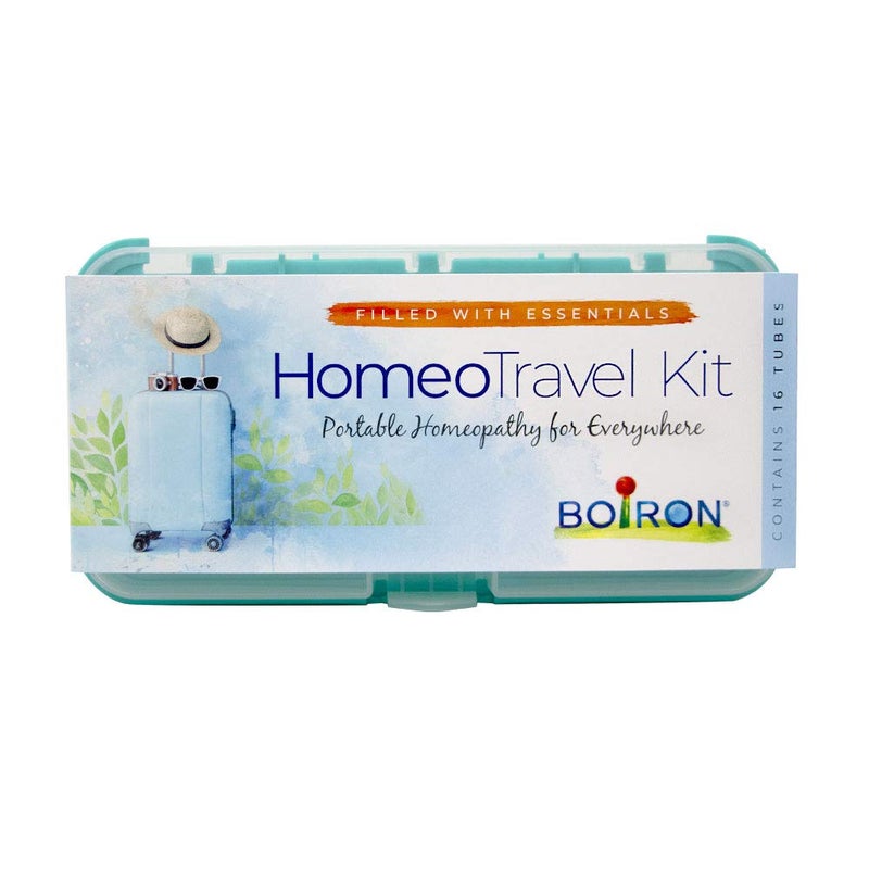 Boiron Homeotravel Travel First Aid Kit with Homeopathic Medicines - Filled Case (16 Tubes) - Image 1