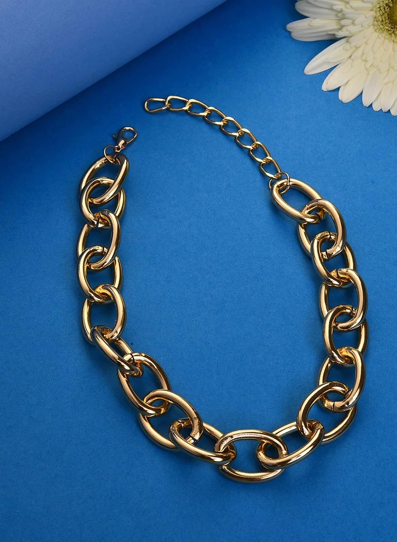 سوهي عقد مجوهرات بسلسلة صناعية عصرية