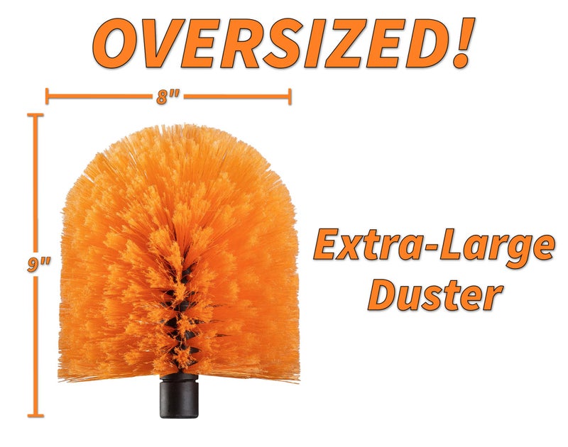 Extend-A-Reach Dusting Kit for Extension Pole or by Hand // Twist on Duster Cleaning Kit includes 3 attachments // Cobweb Brush // Feather Duster and Flexible Ceiling Fan Duster (Pole Sold Separately) - Image 3