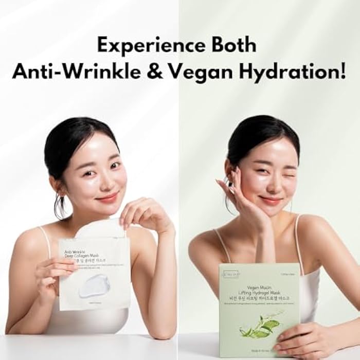 Oh My Pure Korean Collagen Face Mask Overnight 2+2 EA Luxury Skin Care (AntiWrinkle, Vegan Mucin) (Sampler 4) - Image 3