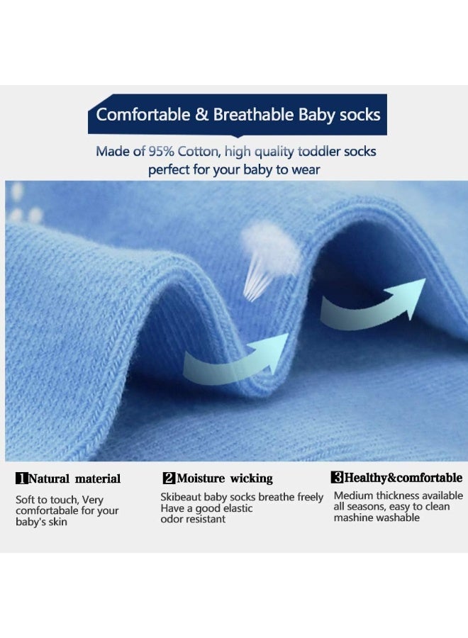 Tphon Tphon Kids Non Slip Toddler Boy Grip Socks 12 Pairs Anti Skid Sticky Socks for 1-10 Years Infants Baby Children - Image 5