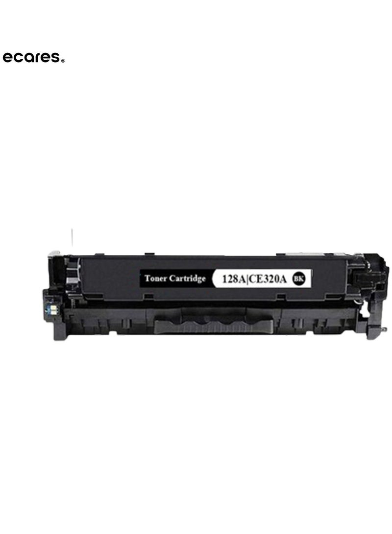 ECARES® 128A Compatible Toner Cartridge CE320A for HP Color Laserjet CP1525n CP1525nw CM1415fn CM1415fnw Printer (Black) - Image 1