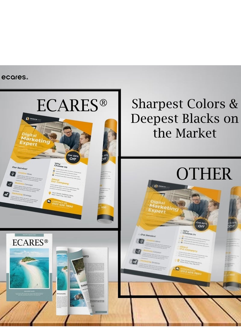 ECARES® 128A Compatible Toner Cartridge CE320A for HP Color Laserjet CP1525n CP1525nw CM1415fn CM1415fnw Printer (Black) - Image 2