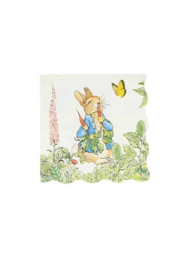 Meri Meri Peter Rabbit In The Garden Large Napkins
