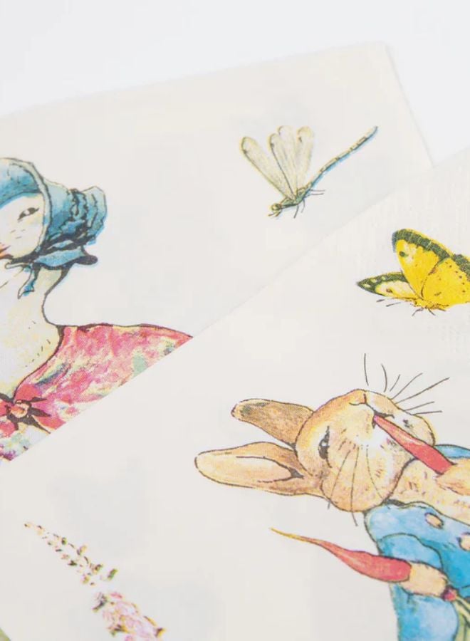Meri Meri Peter Rabbit In The Garden Large Napkins - Image 1