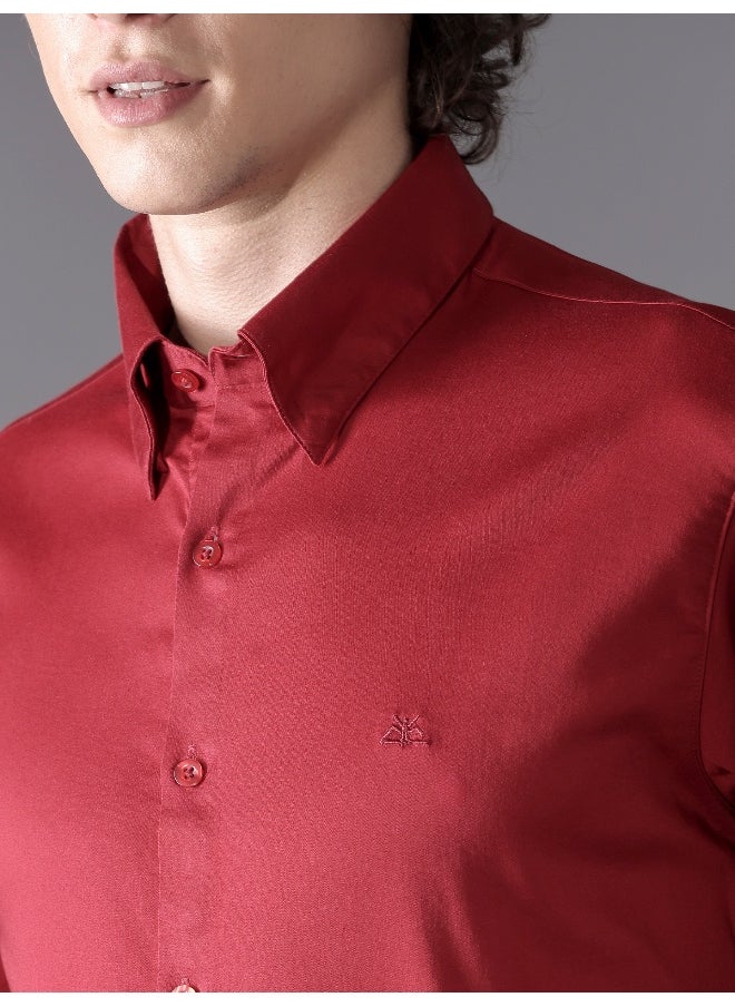 Beyoung - Red Satin Shirt - Image 1