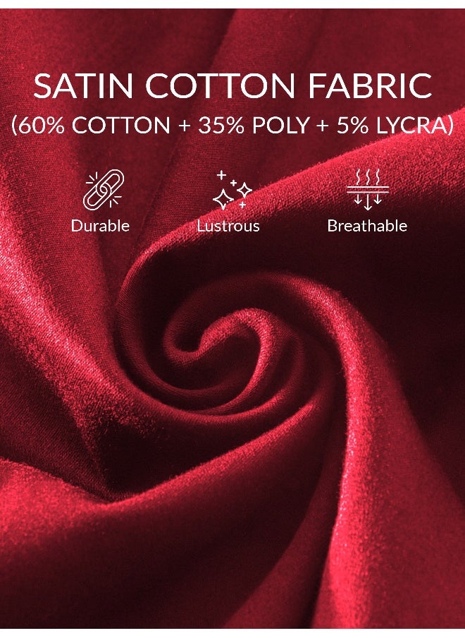 Beyoung - Red Satin Shirt - Image 1